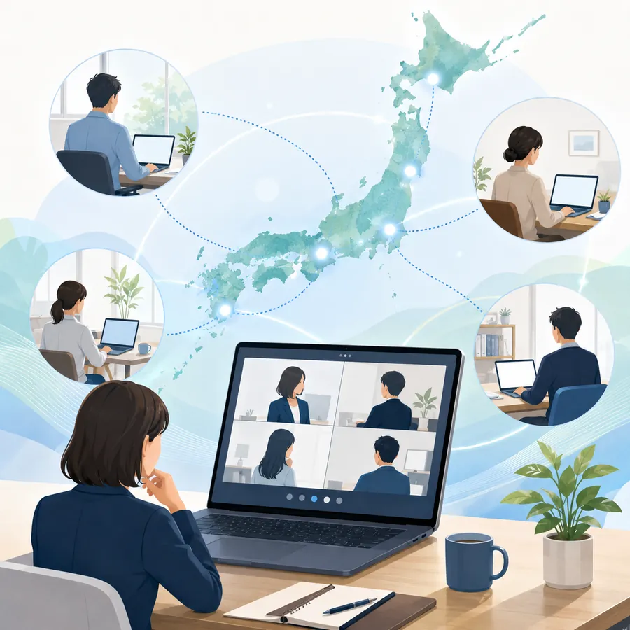 2012年からのリモート体制で全国対応